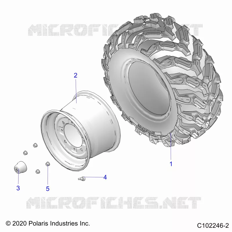 ROUES, REAR TIRE