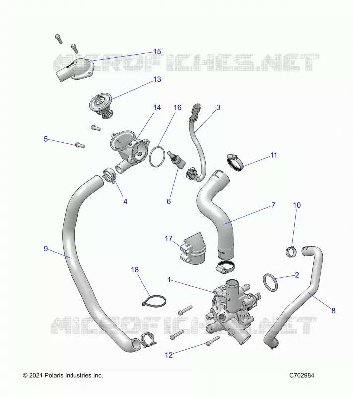 MOTEUR, WATERPUMP AND BYPASS