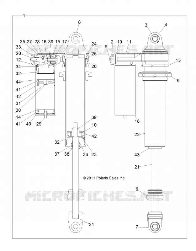 SUSPENSION ARRIERE AMORTISSEUR (7043776)