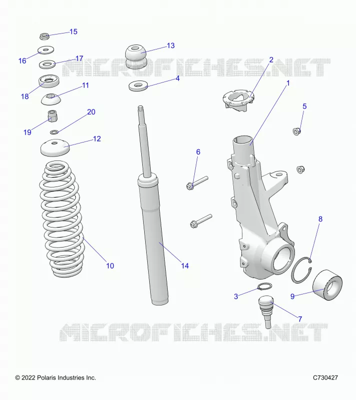 SUSPENSION, JAMBE DE FORCE AVANT