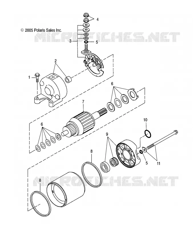 MOTEUR, DEMARREUR