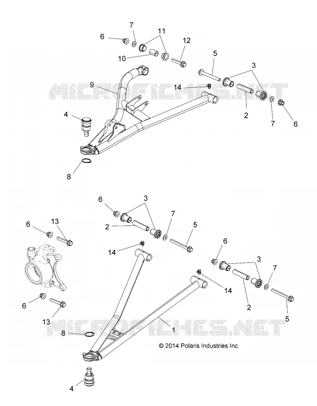 SUSPENSION AVANT CONTROL ARMS