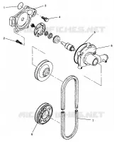 POMPE A EAU XLT RMK 0960956, XLT SKS 0960556 and EUROPEAN XLT SKS E960556 (4931813181C010)